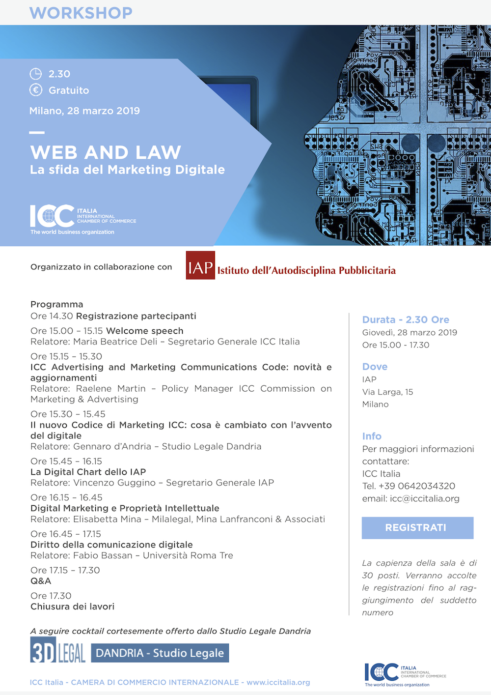 Final programme web and law la sfida del marketing digitale icc italia workshop